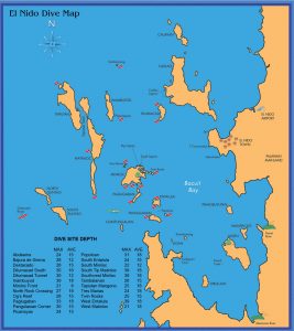 Dive Map El Nido