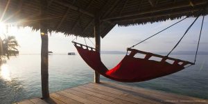 Hammock on balcony