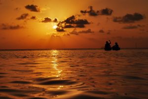 Sunset and Kayaking