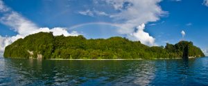 Ulong Island With Rainbow