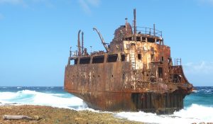 Wreck on klein curacao