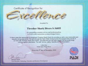 certificate of excelence