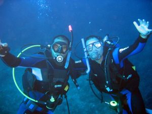 happy divers