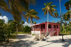 pink beach house