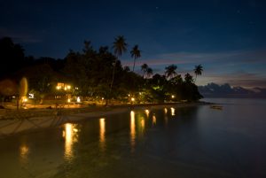 resort at night