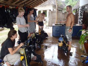 scuba dive briefing