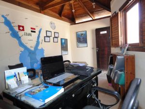 scuba dive center office