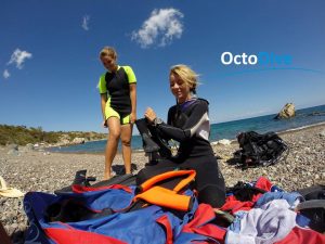 scuba diver girls cyprus