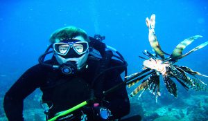 spear invasive lionfish