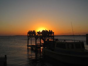 sunset at Utila