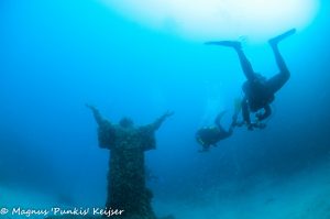 underwater statue malta