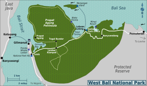 Bali West Bali National Park Map