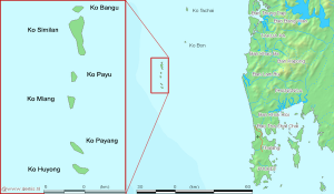 Similan islands map